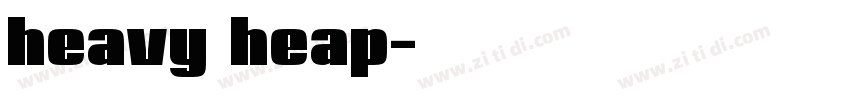 heavy heap字体转换